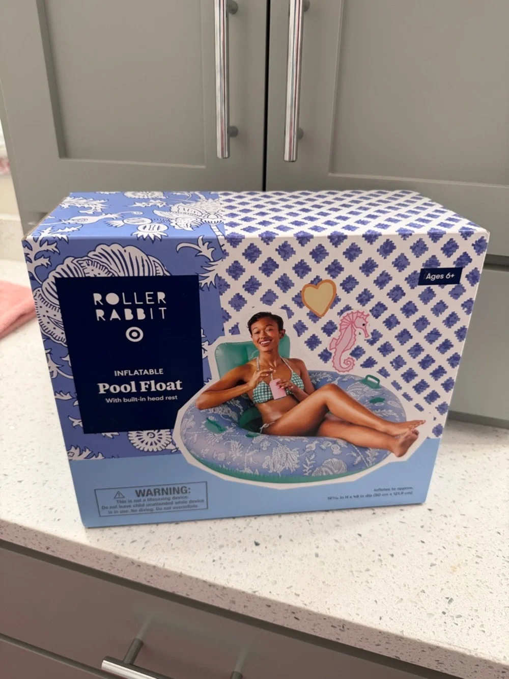 Roller Rabbit Pool Float with headrest - Picture 5 of 5